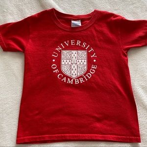 University of Cambridge Tee Shirt Red